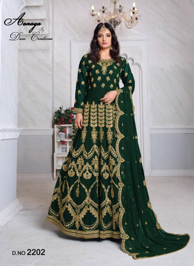 ARRIVAL AANAYA VOL-122 Latest Fancy Designer Wedding Wear Faux Georgette Heavy Embroidery Work Salwar Suit Collection